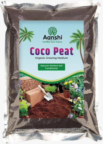 Aanshi Organic Cocopeat – Premium Growing Medium for Plants | Soil Conditioner & Moisture Retainer | 100% Natural (1 kg) (Pack of 1)